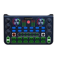 Live Sound Card, Clear Sound Karaoke Recording Mobile Audio Mixer, Adjustment...