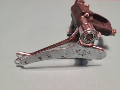 Vintage 1970 Simplex Prestige Bike Front Derailleur, cracks, for parts only