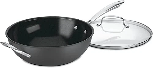 Cuisinart GreenGourmet Nonstick Stir-Fry Wok with Glass Cover 12-Inch