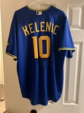 Jared Kelenic #10 Seattle Mariners City Connect Jersey Mens L Blue 