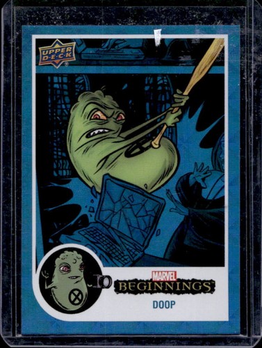 2022 Upper Deck Marvel Beginnings Volume 2, Doop Blue Rainbow Cosmic Cube #/99