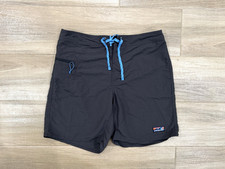 Patagonia Men's Wavefarer Board Shorts Size 34x8 Dark Gray Outdoor Beach Trunks