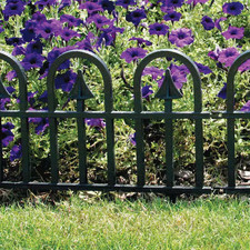 Animal Barrier Garden Fence 1 Panel Decor Resin Garden Edging Border 12"x22"Long