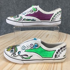 Cat Jack Shoes Youth 3 Casual Low Sneakers White Multicolor Canvas Lace Up