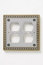 Anthrolologie Bistro Plate Switch Outlet Wall Cover Double Outlet