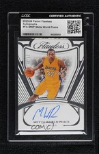 2023-24 Panini Flawless 25/25 Metta World Peace CGC Certified Authentic Auto h8q