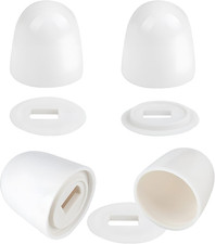4 Packs White Toilet Bolt Caps, Toilet Bolt Covers Are Suitable for a Variety of