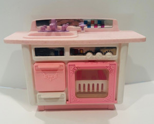 1993 Barbie Pink "Dishwashing Center"  and Counter Sink