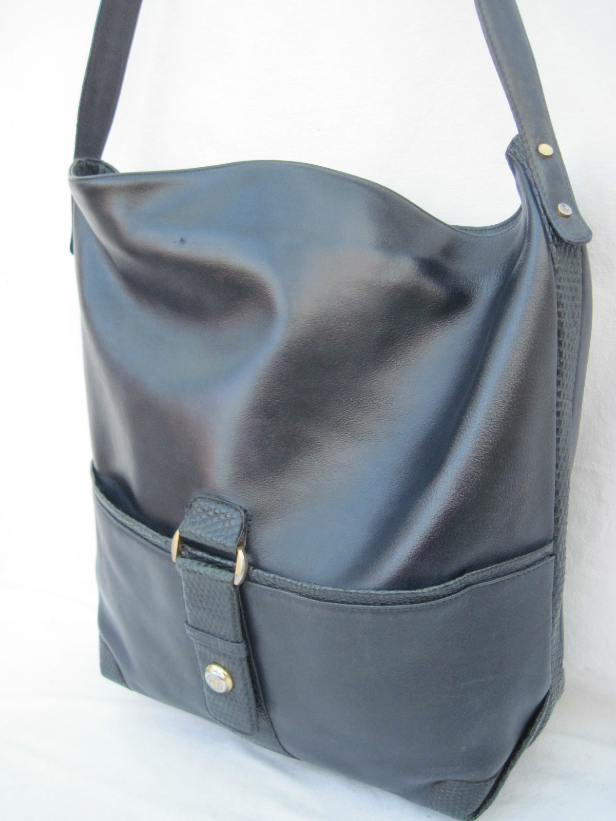 - AUTENTICA borsa a mano tipo secchio GUCCI pelle vintage bag