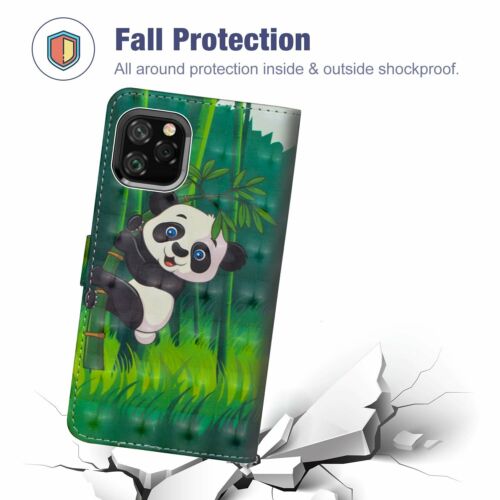 Custodia portafoglio flip card magnetica in pelle per iPhone 13/12 Pro XR XS 8 7 Plus - Foto 2 di 49
