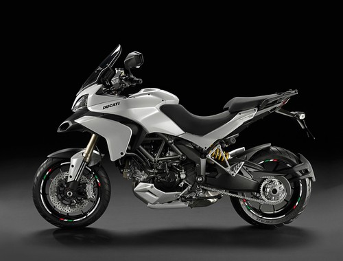 Ducati Multistrada 1200 reflective motorcycle wheel decals rim stickers stripes - Picture 6 of 6