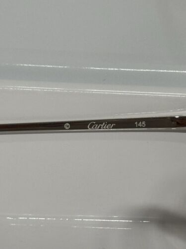 Cartier CT0150SA 300 Red Havana Silver Metal Woman’s Sunglasses 58mm - Picture 6 of 7