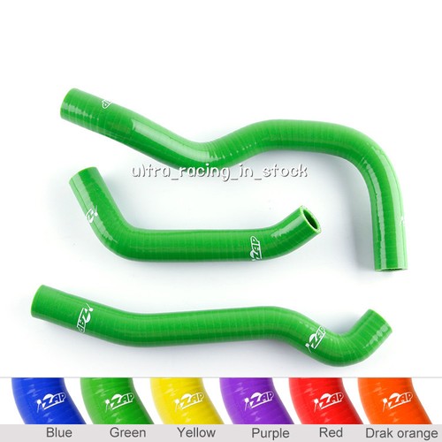 ZAP 8707 Kawasaki KLR650 KLR 650 Radiator Hose Green Silicone Coolant