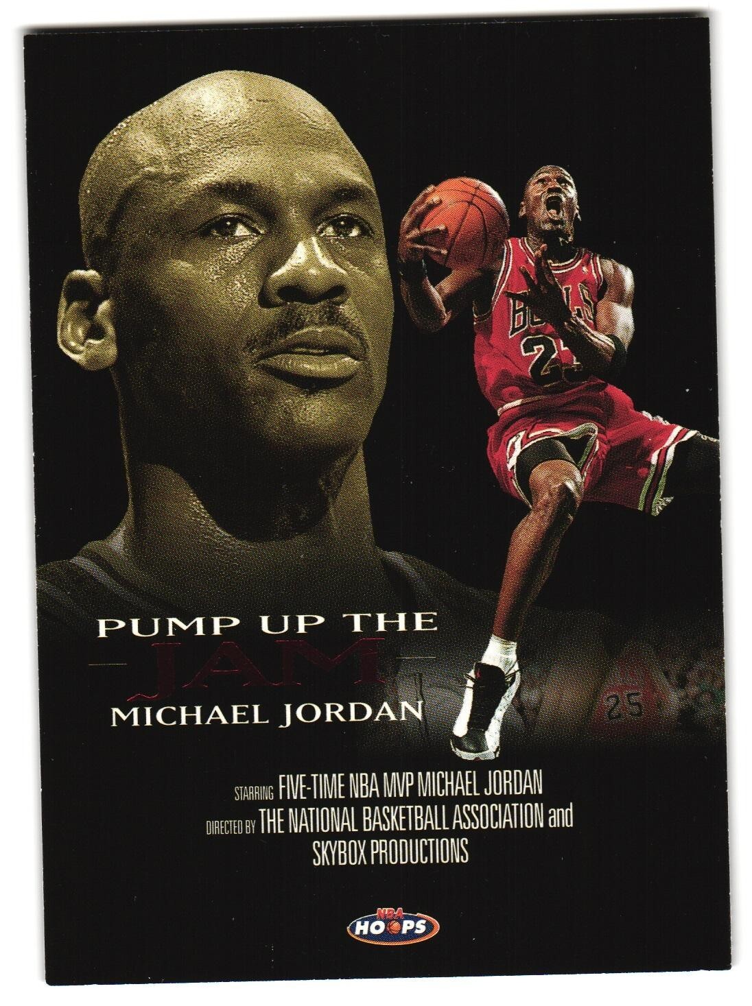 Michael Jordan 1998-99 Hoops Pump up the Jam Card #5