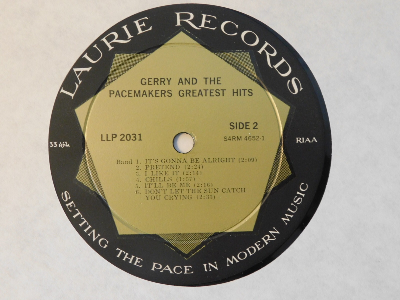 LP Gerry and the Pacemakers Greatest Hits Laurie Records LLP 2031 Mono
