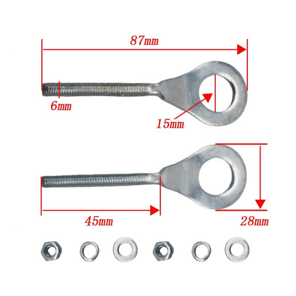 4pc NEW 15mm Chain Tensioner Adjuster For Honda XR/CRF 50 70 80 100 Motorcycle - Image 2 of 4