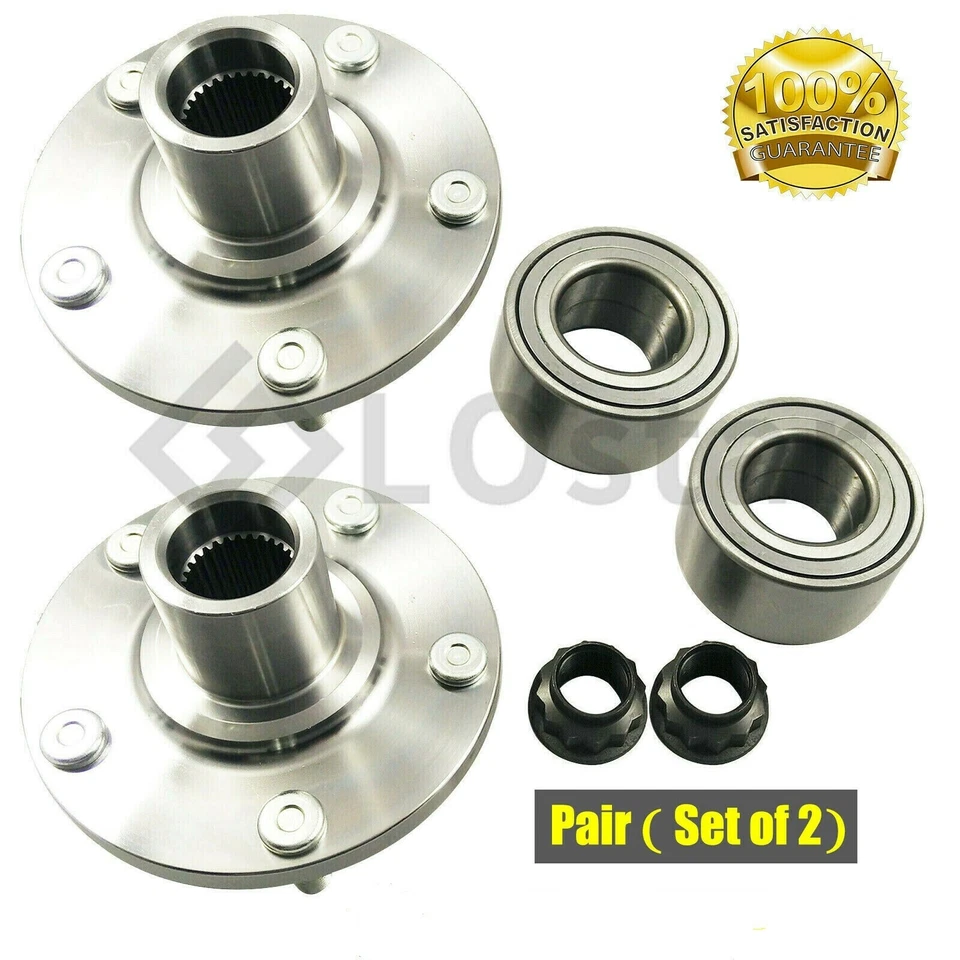 Pair(2) Front Wheel Hub & Bearing Fits Lexus RX350 RX450h Toyota Highlander Foto 2 de 3