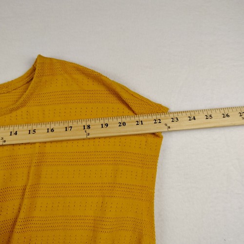 Madewell camicia donna media arancione a righe maglia a punta crop top - Foto 8 di 9
