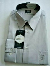 Mens Arrow Dress Shirt Flex Gray Size 2X 18-18 1/2 34/35 New