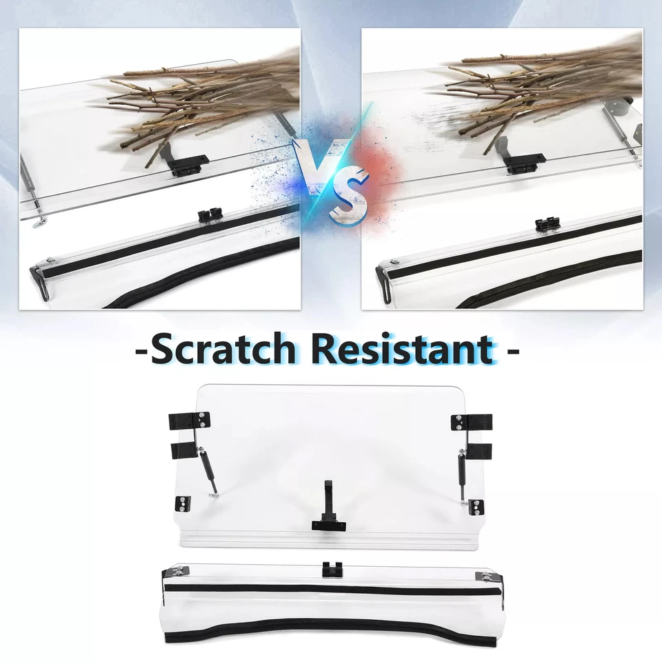 Parabrisas delantero abatible para 08-14 Polaris RZR 800/S 800/4 800/XP 900 transparente Foto 2 de 4