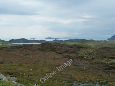 Photo 6x4 The view across the Minch from south of Grabhair The B8060 cuts c2011