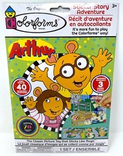 ARTHUR - 56 Colorforms  1 Double Sided Play Board Sticker Story Adventure 3 
