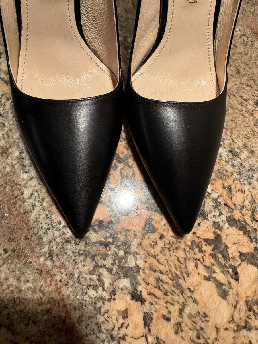 PRADA Size 6 Black Leather Classic Heels Pumps Shoes 36 | eBay
