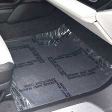 "Dealer Must Remove" Adhesive Film Car Floor Mats - 24IN x200FT Roll