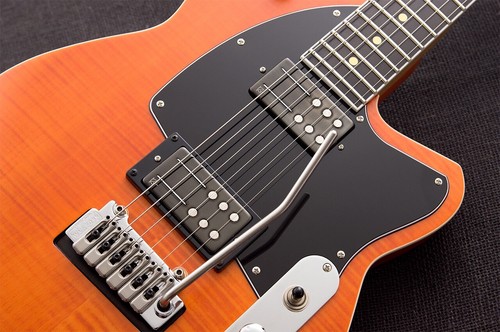 Reverend Reeves Gabrels Signature Satin Rock Orange Flame Maple - Picture 5 of 6
