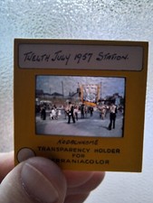 Vintage Negative Slide. N Ireland 1957. 12th Day Orangeman Band. Ballycastle 