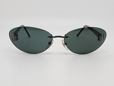 Salvatore Ferragamo 1014 512/71 Tortoise Frame Green Lens Rimless