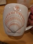 VTG Otagiri Sea Shell Mug Embossed 3D Pink Seashell Mini Sand Dollar Set of 3 — photo 2