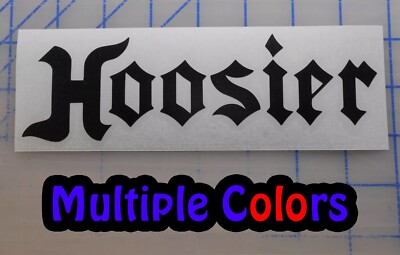 Hoosier Tires Decal Sticker  7.5'' DOT Drag Radial Slick Pro Street ATV