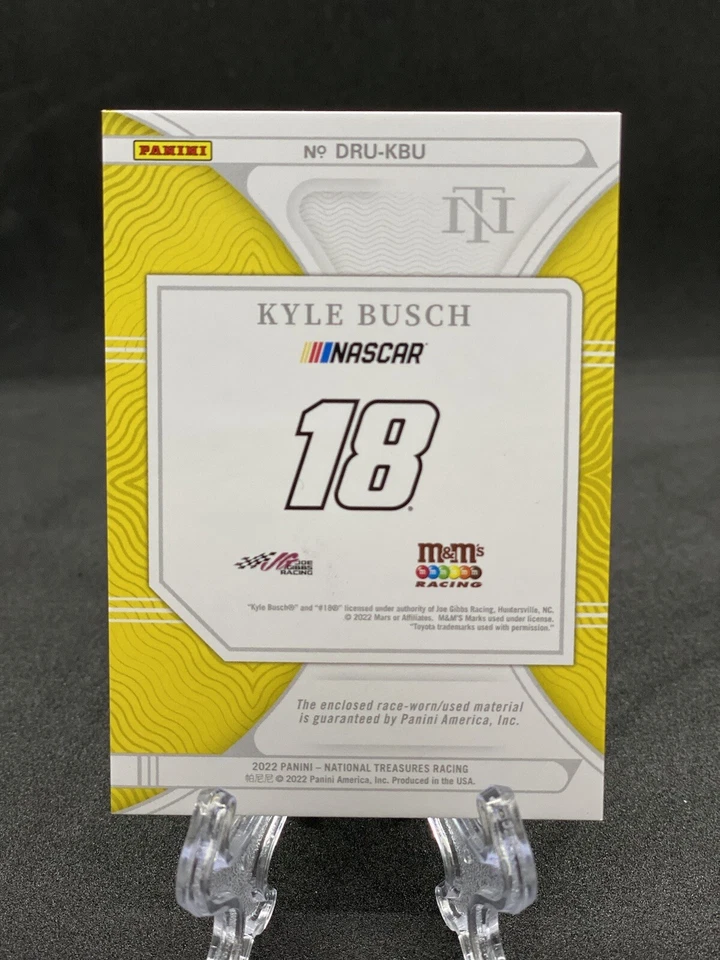 2022 Panini National treasures Racing - Kyle Busch Dual Sheet Metal 21/49!! - Image 2 of 2