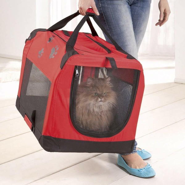 Tri Tragetasche, Reisebett Hunde & Katzen, Transportbox, Campingbox Tiere, Box-image