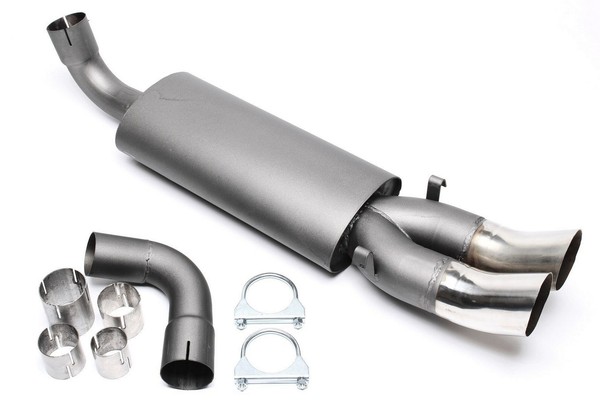 TA Technix SPORT-AUSPUFF EndschalldÄMpfer Audi 80, 90 TYP 89 2X76Dtm + ABE-image