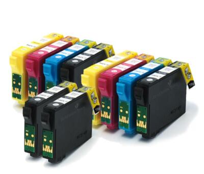2 Sets + 2 Extra BK Tintenpatronen kompatibel mit Epson T1295 T1291 Apple Ink
