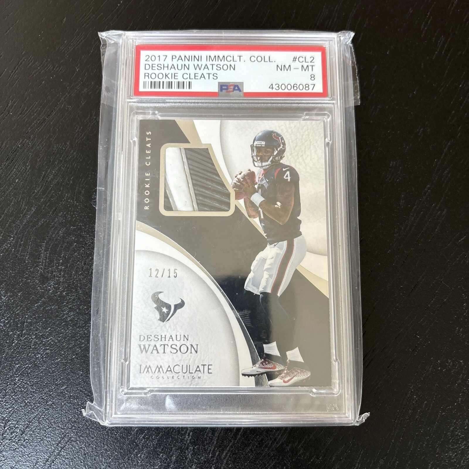 Deshaun Watson Panini Immaculate Collection Rookie Cleats #CL2 Base