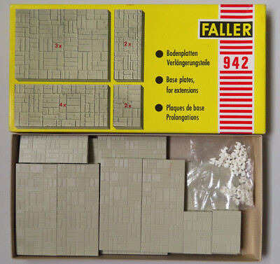 Faller AMS  942 ~~ Bodenplatten in OVP, 60er Jahre Spielzeug #DEZ3215