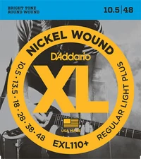 10 Sets D'Addario EXL110+ Nickel Wound Regular Light Plus 10.5-48 Guitar Strings