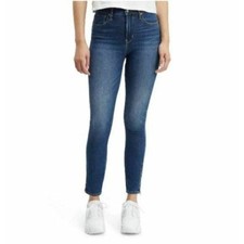LEVI'S Skinny Jeans 721 High Rise Skinny Denim Ankle Zip Medium Wash SZ 26 NEW