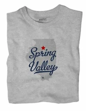 Spring Valley Illinois IL Ill T-Shirt MAP