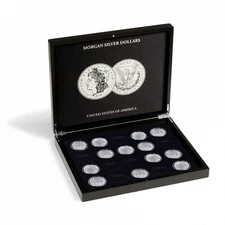 Presentation Gift Box Case For Collection of 20 Morgan Silver Dollars $ Coins