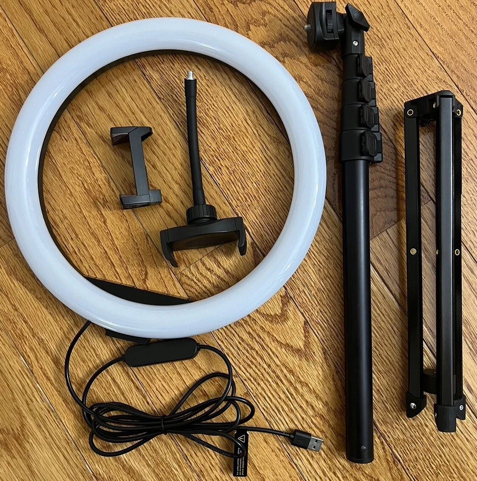 12 -inch Selfie Ring Light with Tripod Stand (16.9in -63in Adjustable Height) - Image 2 of 4