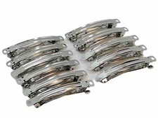 Silver Tone Barrette Bases For Beading And Crafts Qty:11