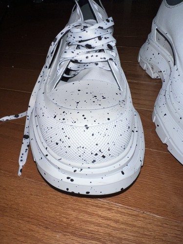 Zapatillas Alexander McQueen Tread Slick moteadas nuevas con etiquetas venta al por menor $720 talla 49 EE. UU. 16 2 LO ÚLTIMO - Imagen 6 de 24