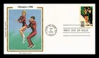 US COVER OLYMPICS ICE DANCING FIRST DAY ISSUE COLORANO SILK CACHET