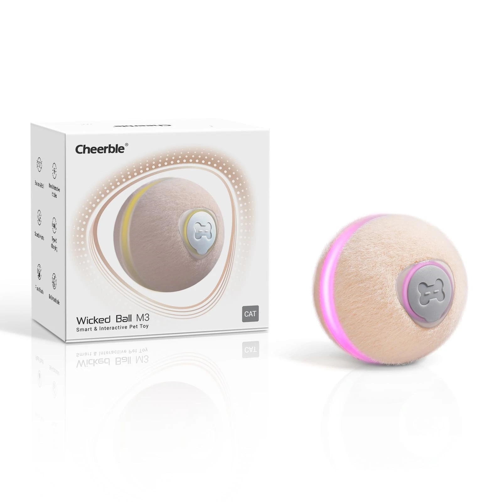 Interactive Cat Ball Toy, Wicked Ball M3, Automatic Interactive Cat Toys for ...