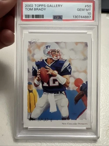 2002 TOPPS GALLERY #50 TOM BRADY PATRIOTS PSA 10