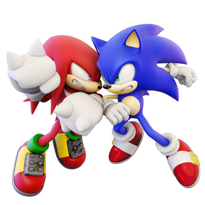 Knuckles x Sonic Hedgehog Weatherproof Anime Sticker 6'' Car Decal